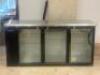 THREE GLASS DOOR BACK BAR COOLER - 2