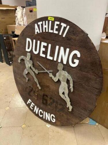 DUELING / FENCING SIGN