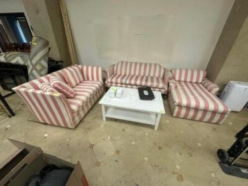 (3) - PC. MATCHING SOFA, LOVESEAT, LOUNGE SET