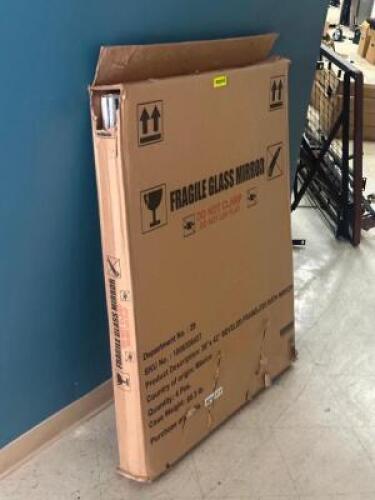 (2) - BEVELED EDGE FRAMELESS MIRRORS