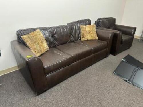 (2) - PC. SOFA AND CHAIR SET