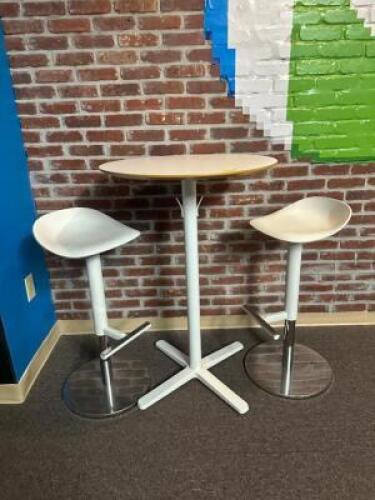 (3) - PC. HIGH TOP DINNING TABLE AND CHAIRS SET
