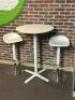 (3) - PC. HIGH TOP DINNING TABLE AND CHAIRS SET - 3