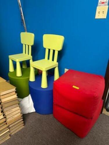 (6) - KID CHAIRS / OTTOMANS