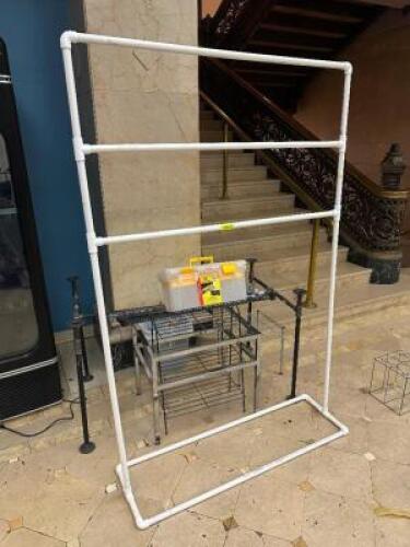 ASSORTED HARDWARE AND SHELVING