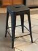 (4) - MATCHING METAL STOOLS - 3