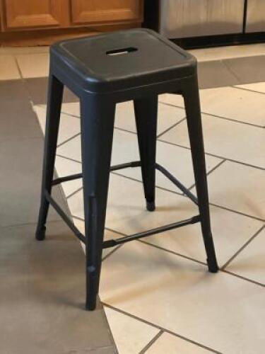 (4) - MATCHING METAL STOOLS