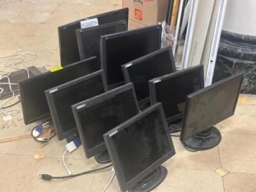 (10) - ASSORTED COMPUTER MONITORS