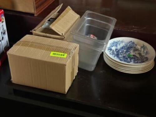 ASSORTED SMALL DISHES AND CONTAINERS