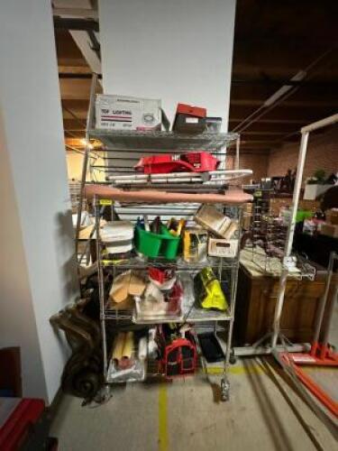 ROLLING CART WITH CONTENTS