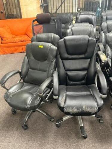 (10) - ROLLING OFFICE CHAIRS