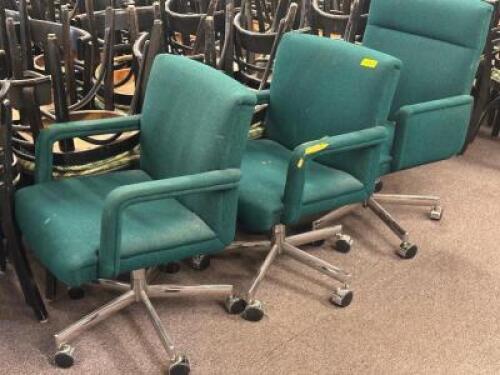 (3) - ROLLING OFFICE CHAIRS