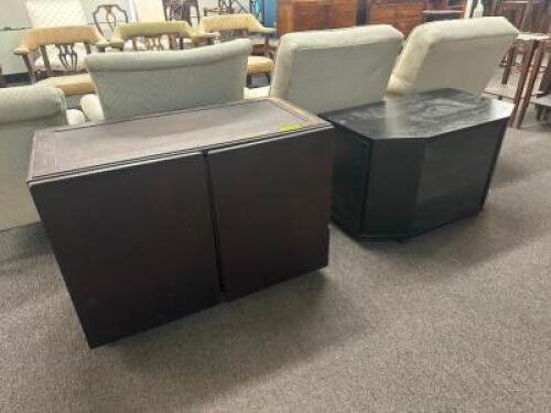 (2) - MEDIA CONSOLES / CABINETS