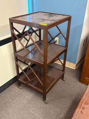 ROLLING END TABLE / BOOK SHELF