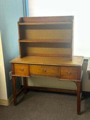 VINTAGE DESK WITH BOOK SHELF