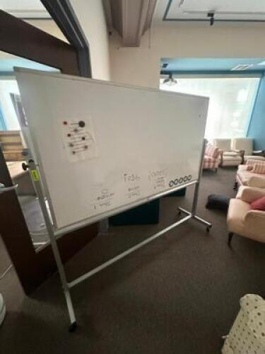 ROLLING TWO SIDED DRY ERASE BOARD