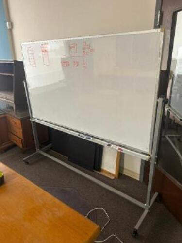 ROLLING TWO SIDED DRY ERASE BOARD