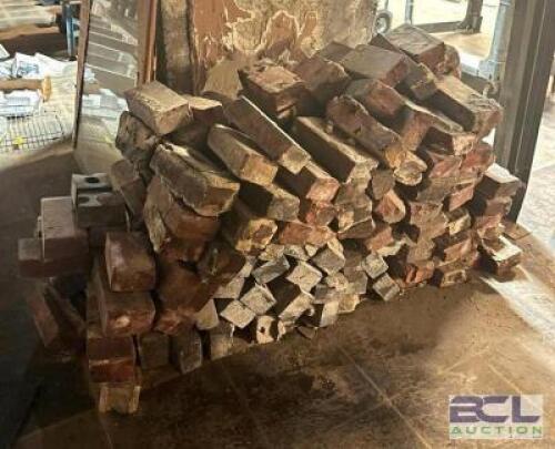LARGE GROUP OF ANTIQUE RED BRICK