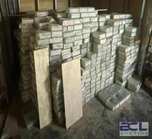 LARGE GROUP OF FROSTED GLASS BRICKS