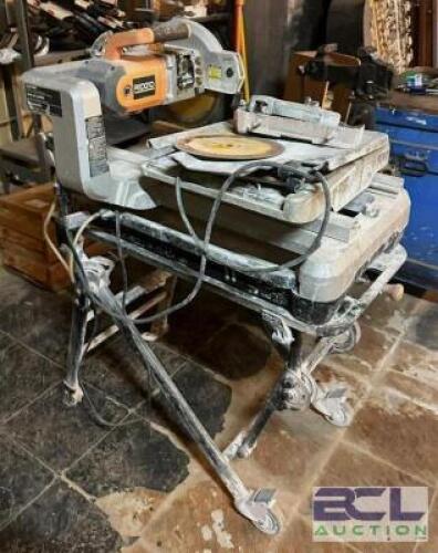 WET TILE SAW WITH STAND