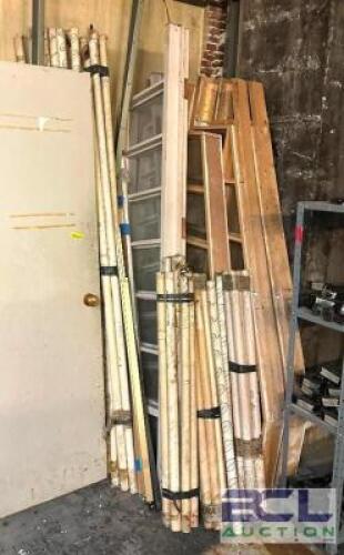 LARGE GROUP OF ASSORTED BUILDING SUPPLIES AND WINDOW PRODUCTS