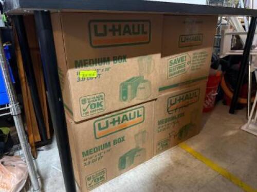 (4) - BOXES OF ASSORTED CYSTAL, KITCHEN, AND HOME DECOR