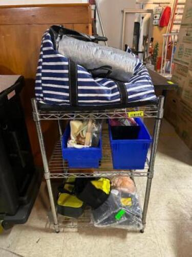 ROLLING CART WITH CONTENTS