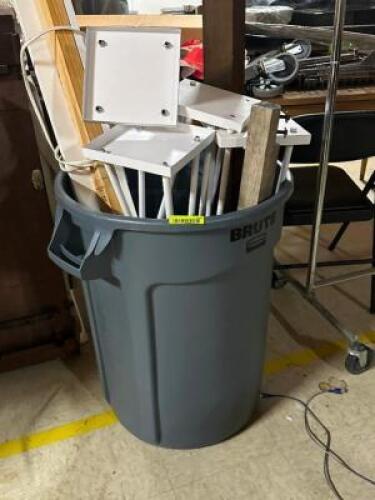 WASTE BIN WITH CONTENTS