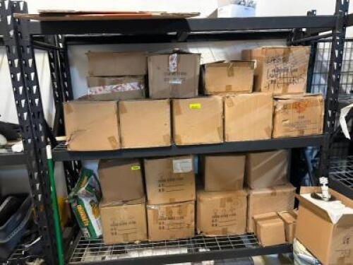 ASSORTED HARDWARE AND CONTENTS OF RACKING