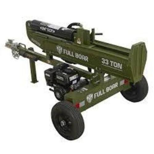 DESCRIPTION: (1) LOG SPLITTER BRAND/MODEL: FULL BOAR #H6033FB INFORMATION: GREEN, 2 WAY, 33 TON SIZE: 24" RETAIL$: $1614.99 EA QTY: 1