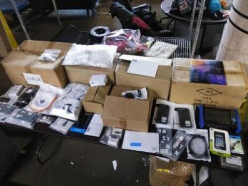 DESCRIPTION: (1) TABLE OF MISC TECHNOLOGY ITEMS BRAND/MODEL: MANY INFORMATION: MUST COME INSPECT QTY: 1