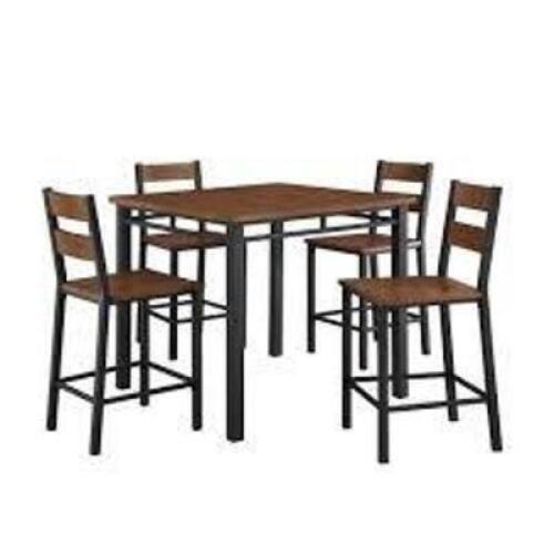DESCRIPTION: (1) DINING SET BRAND/MODEL: WHALEN #BH16 TO 084 TO 499 TO 03 INFORMATION: 5 PIECE, WOOD RETAIL$: $499.95 EA QTY: 1