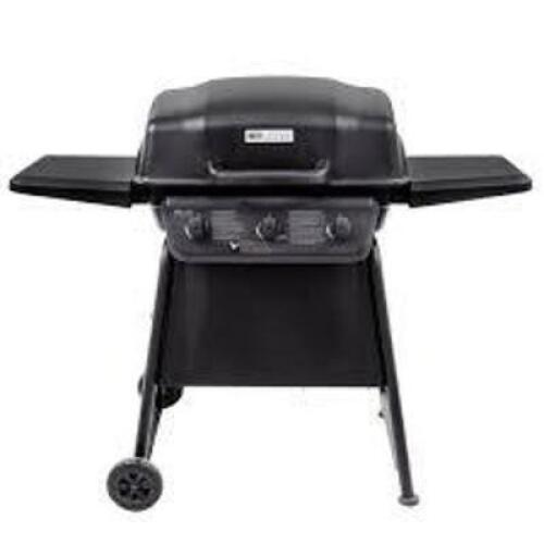 DESCRIPTION: (1) 3 BURNER GAS GRILL BRAND/MODEL: AMERICAN GOURMET BY CHAR TO BROIL INFORMATION: BLACK RETAIL$: $219.99 EA QTY: 1