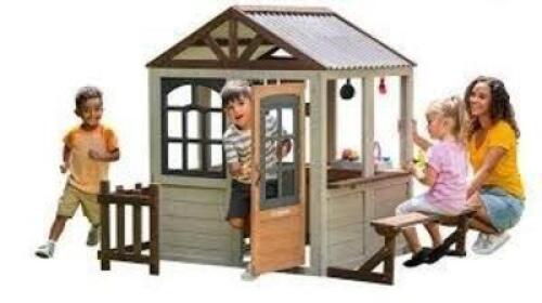 DESCRIPTION: (1) PIONEER COTTAGE PLAYHOUSE BRAND/MODEL: KIDKRAFT RETAIL$: $326.44 EA QTY: 1