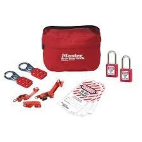 DESCRIPTION: (1) PORTABLE LOCKOUT KIT BRAND/MODEL: MASTER LOCK #S1010E410KABASWWG INFORMATION: LOCKOUT POUCH WITH BASIC ELECTRICAL DEVICE3 ASSORTMENT