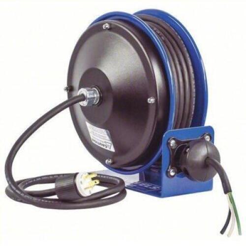 DESCRIPTION: (1) EXTENSION CORD REELBRAND/MODEL: COXREELS #46V004INFORMATION: GROUNDING PLUG, NEMA 5 TO 20P, FLYING LEAD, FLYING LEAD, BLUE, BLACKSIZE: 30' RETRACTABLE CORDRETAIL$: $835.19 EAQTY: 1