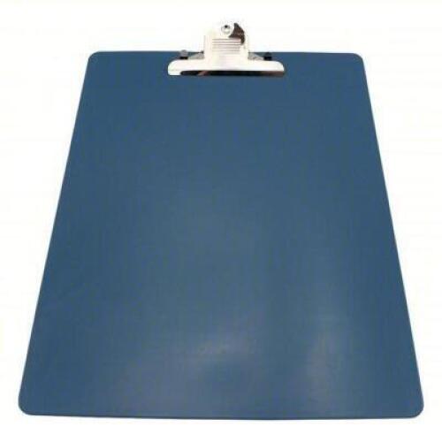 DESCRIPTION: (2) CLIPBOARD BRAND/MODEL: PRODUCT NUMBER #52HW21 INFORMATION: BLUE, PLASTIC, A3 SIZE PAPER SIZE: 1" CLIP CAPACITY, 18" H X 14" W RETAIL$