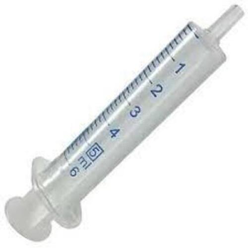 DESCRIPTION: (1) BOX OF (125) ALL PLASTIC SYRINGE BRAND/MODEL: NORM TO JECT #19G346 SIZE: 5 ML RETAIL$: $47.17 EA QTY: 1