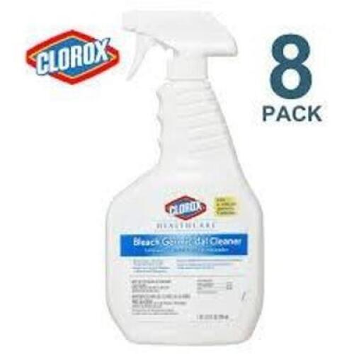 DESCRIPTION: (8) BOTTLES OF BLEACH GERMICIDAL CLEANER BRAND/MODEL: CLOROX #29969 SIZE: 22 OZ RETAIL$: $106.68 TOTAL QTY: 8