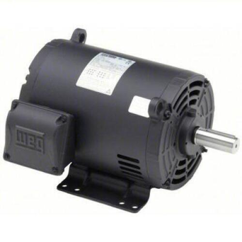 DESCRIPTION: (1) GENERAL PURPOSE MOTOR BRAND/MODEL: WEG #33HP02 INFORMATION: OPEN DRIP PROOF, RIGID BASE MOUNT, 3 HP, 1765 RPM NAMEPLATE RPM RETAIL$: