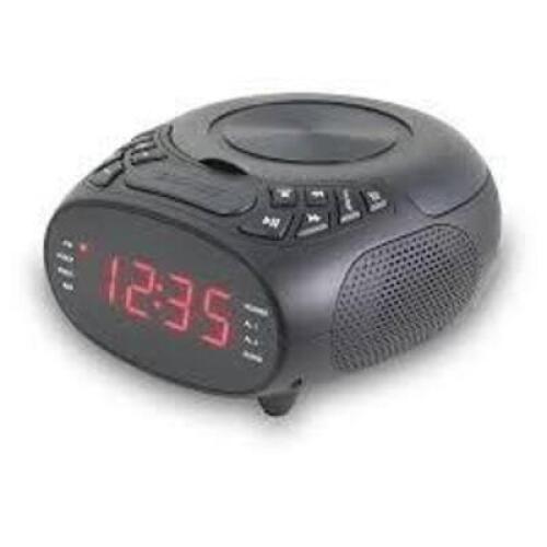DESCRIPTION: (1) CD CLOCK RADIO BRAND/MODEL: GPX INFORMATION: BLACK RETAIL$: $49.99 EA QTY: 1