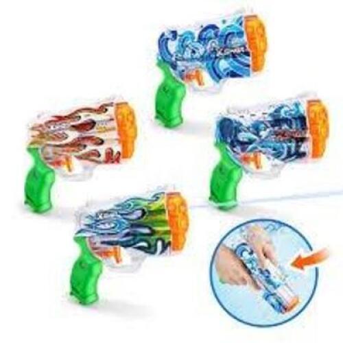 DESCRIPTION: (1) SET OF (4) FAST FILL WATER GUNS BRAND/MODEL: ZURU XSHOT RETAIL$: $12.99 EA QTY: 1