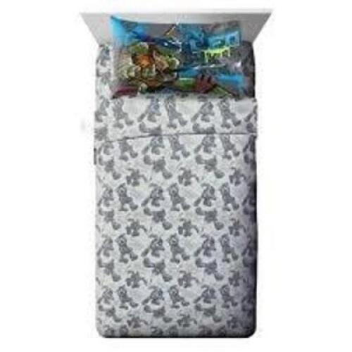 DESCRIPTION: (1) SET OF BED SHEETS BRAND/MODEL: NICKELODEON INFORMATION: NINJA TURTLES, 3 PIECE SIZE: TWIN RETAIL$: $34.97 EA QTY: 1