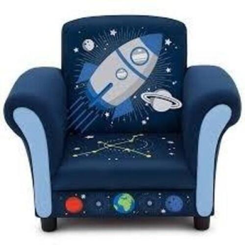 DESCRIPTION: (1) UPHOLSTERED CHAIR BRAND/MODEL: DELTA CHILDREN #UP528KD INFORMATION: BLUE RETAIL$: $69.99 EA QTY: 1