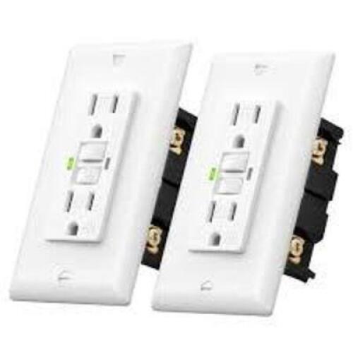 DESCRIPTION: (2) SAFETY OUTLET BRAND/MODEL: JEWENWILS #HGFB20B RETAIL$: $14.99 EA QTY: 2