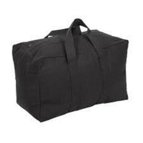 DESCRIPTION: (1) DUFFEL BAG BRAND/MODEL: STANSPORT INFORMATION: BLACK, CANVAS, TOP LOADING RETAIL$: $345.00 EA QTY: 1