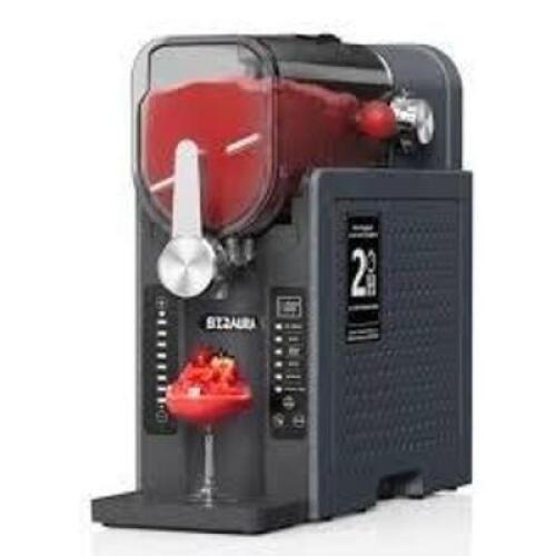 DESCRIPTION: (1) SLUSHIE MACHINE BRAND/MODEL: BIZAURA INFORMATION: BLACK RETAIL$: $180.91 EA QTY: 1