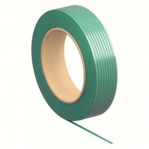 DESCRIPTION: (1) PLASTIC STRAPPINGBRAND/MODEL: PRODUCT NUMBER #5JPR5INFORMATION: GREEN, 1500 LB BREAK STRENGTHSIZE: 5/8" X .04" X 4000'RETAIL$: $220.98 EAQTY: 1