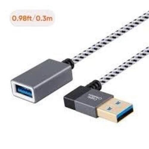 DESCRIPTION: (1) CASE OF APPROX (50) USB AF TO A RIGHT ANGLE EXTENSION CABLE BRAND/MODEL: STELLAR LABS #83 TO 17344 SIZE: 15' RETAIL$: $17.05 EA QTY: