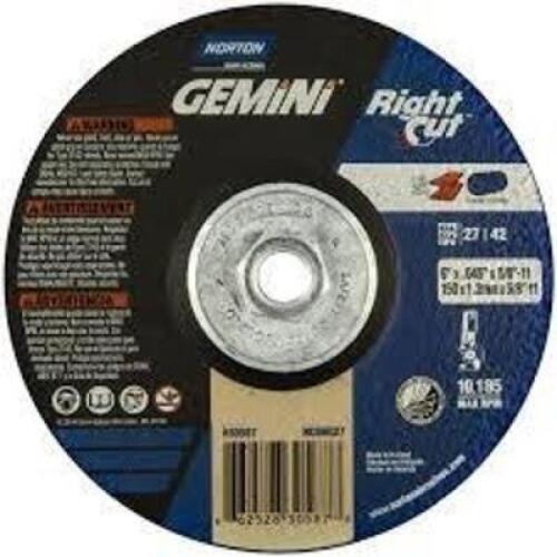 DESCRIPTION: (25) CUT OF WHEEL BRAND/MODEL: NORTON #38816 SIZE: 7X.060X1/2 RETAIL$: $36.27 TOTAL QTY: 25